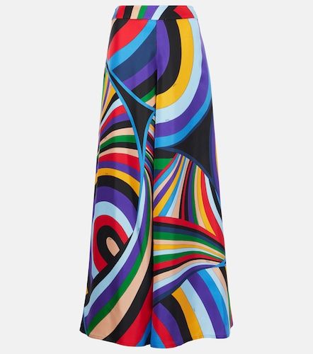 Pantaloni Iride in seta a gamba larga - Pucci - Modalova