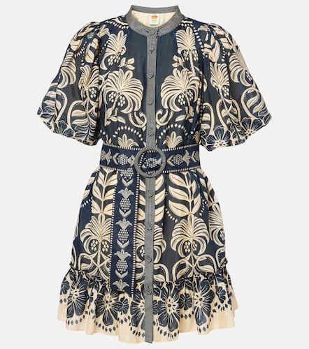 Printed cotton-blend minidress - Farm Rio - Modalova