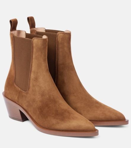 Western 45 suede booties - Gianvito Rossi - Modalova