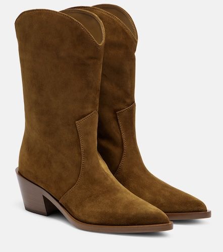Western 45 suede booties - Gianvito Rossi - Modalova