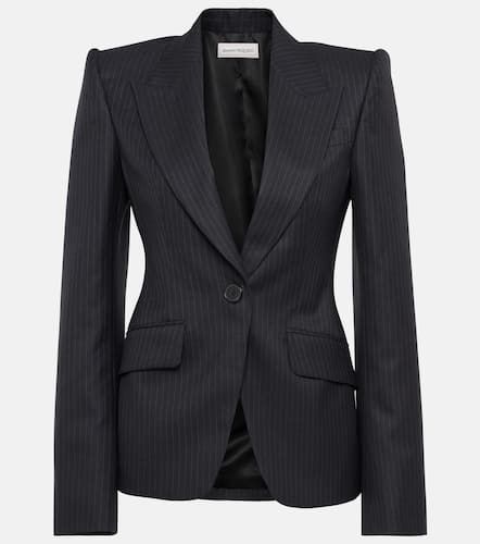 Pinstripe wool blazer - Alexander McQueen - Modalova