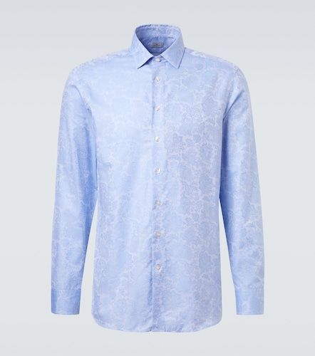 Camicia in jacquard di cotone con stampa floreale - Etro - Modalova