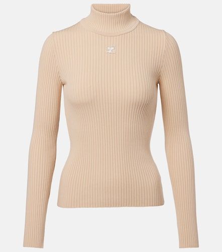 Courrèges Pullover a collo alto Reedition in maglia a coste - Courreges - Modalova