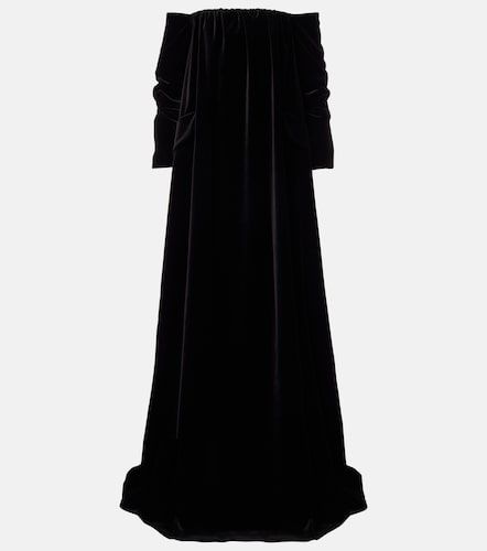 Abito lungo in velluto di cotone - Max Mara - Modalova