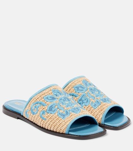 Etro Sandalias de esparto y piel - Etro - Modalova