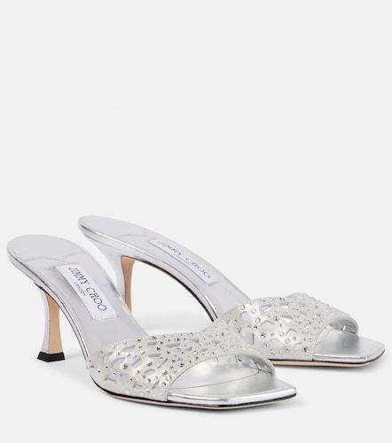 Skye 70 embellished satin mules - Jimmy Choo - Modalova