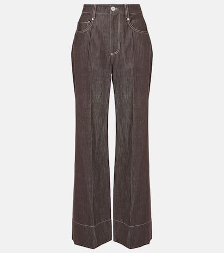 Jeans anchos de tiro medio - Brunello Cucinelli - Modalova