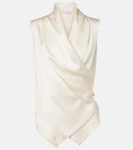 Brunello Cucinelli Monili silk top - Brunello Cucinelli - Modalova