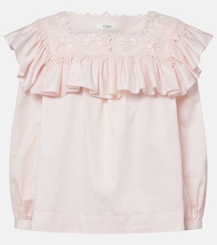 Chloé Bluse aus Baumwolle mit Spitze - Chloe - Modalova