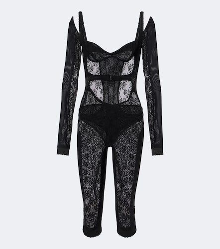 The Attico Jumpsuit aus Spitze - The Attico - Modalova