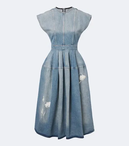 Erdem Verzierter Midirock aus Denim - Erdem - Modalova