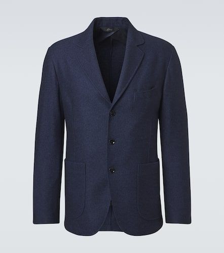 Blazer de seda y cachemir con piel - Brioni - Modalova