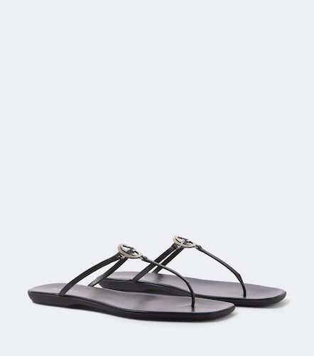 Sandali infradito Interlocking G in pelle - Gucci - Modalova