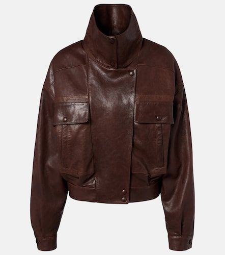 Saint Laurent Bomberjacke aus Leder - Saint Laurent - Modalova