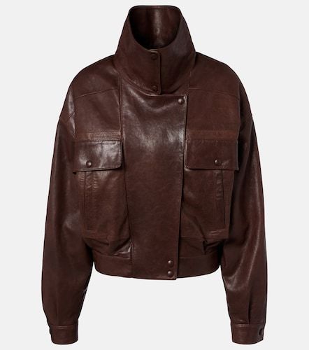 Saint Laurent Bomberjacke aus Leder - Saint Laurent - Modalova