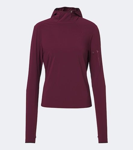Hooded open-back technical top - Adidas by Stella McCartney - Modalova