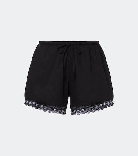 Shorts Marilyn de algodón con encaje - Posse - Modalova