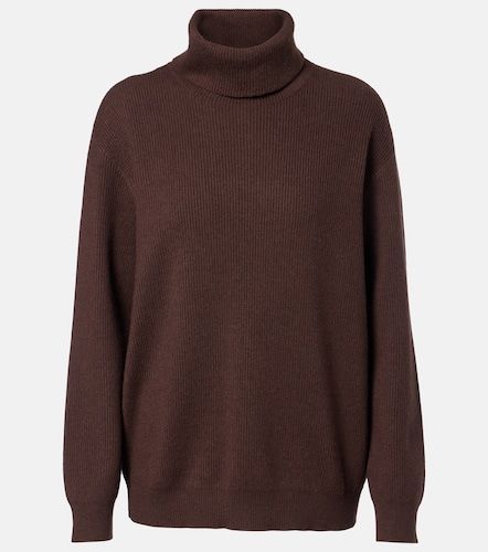 Pullover in cashmere a collo alto a coste - Brunello Cucinelli - Modalova