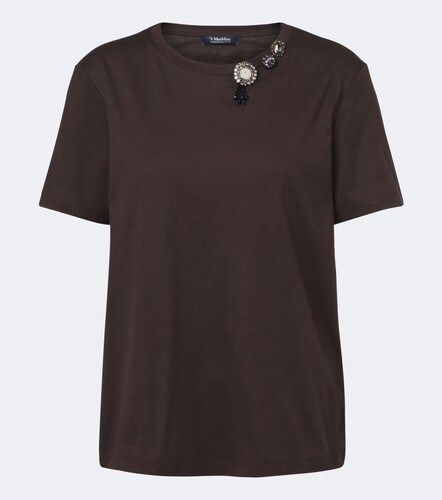 Camiseta de jersey en mezcla de algodón adornada - 'S Max Mara - Modalova