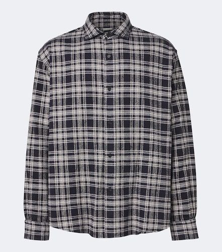 Camisa de algodón y seda a cuadros - A.Presse - Modalova