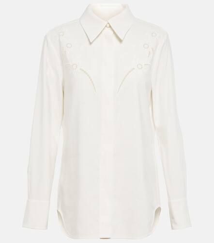 ChloÃ© Broderie anglaise crÃªpe de chine shirt - Chloe - Modalova