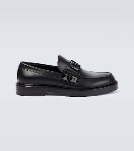 VLogo Stud Sign leather loafers - Valentino Garavani - Modalova