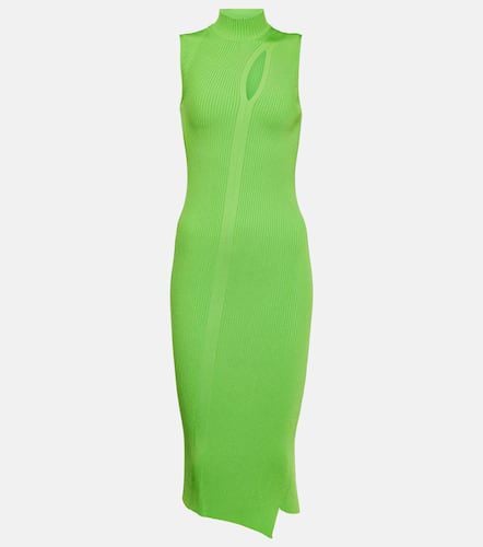 Cutout turtleneck knit midi dress - Versace - Modalova