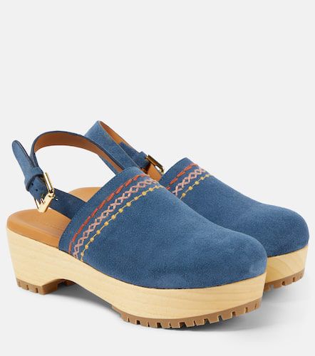See By ChloÃ© Embroidered suede clogs - See By Chloe - Modalova