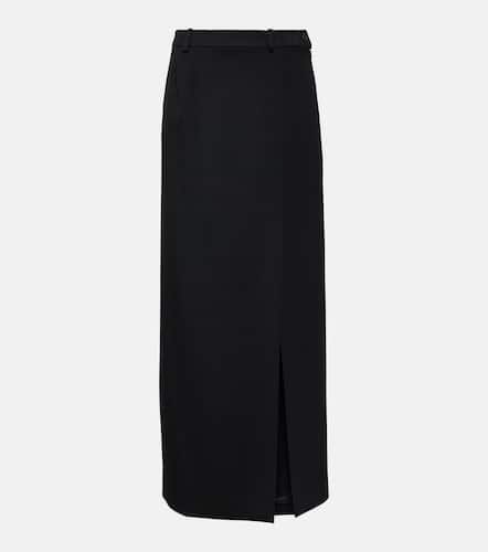 Side-slit wool twill maxi skirt - Balenciaga - Modalova