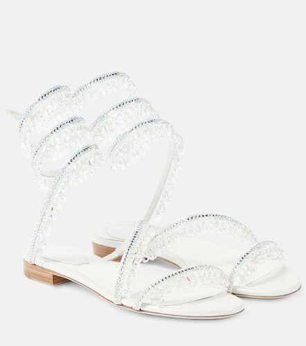 Chandelier embellished satin sandals - Rene Caovilla - Modalova