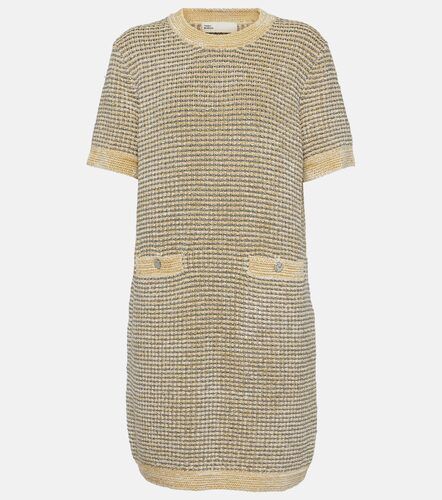 Abito corto in velluto a righe - Tory Burch - Modalova
