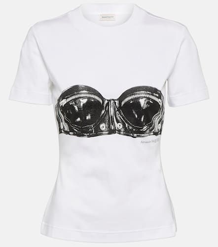 Bedrucktes T-Shirt aus Baumwolle - Alexander McQueen - Modalova