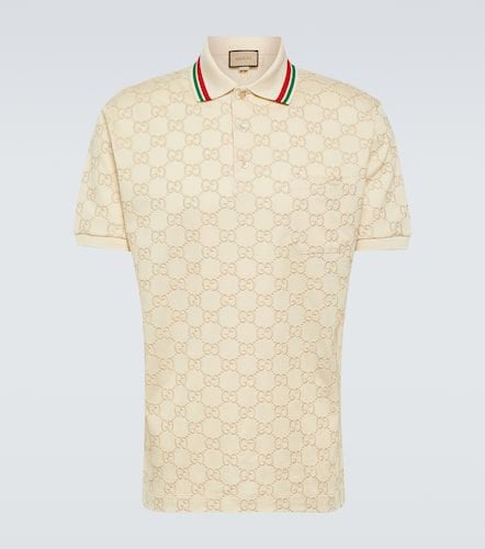 Gucci GG embroidered polo top - Gucci - Modalova