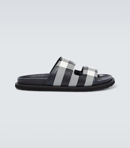 Burberry Checked canvas slides - Burberry - Modalova