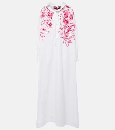 Floral cotton poplin maxi dress - Gucci - Modalova