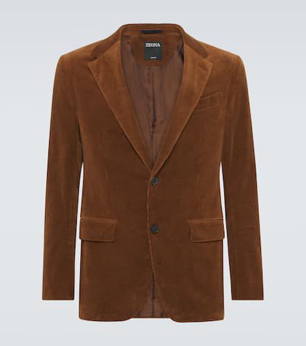 Blazer de pana de algodón y cachemir - Zegna - Modalova