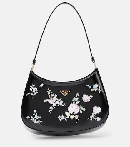 Cleo floral leather shoulder bag - Prada - Modalova