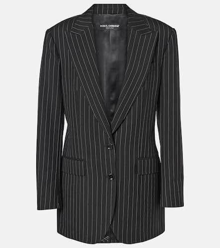 Pinstripe virgin wool blazer - Dolce&Gabbana - Modalova