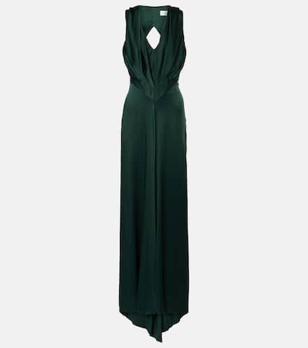 Pleated crÃªpe satin gown - Victoria Beckham - Modalova