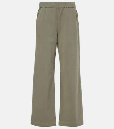 Naya cotton-blend twill wide-leg pants - Velvet - Modalova