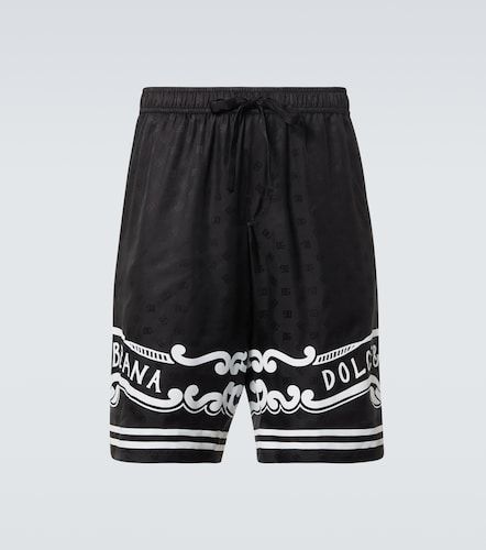 Bermudas de sarga de seda con paisley - Dolce&Gabbana - Modalova