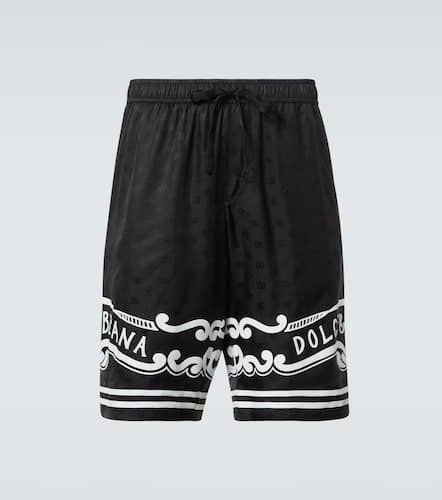 Paisley silk twill Bermuda shorts - Dolce&Gabbana - Modalova