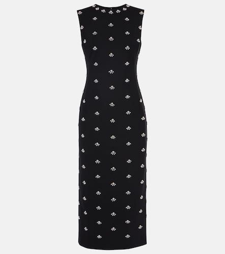 Embellished wool-blend cocktail dress - Oscar de la Renta - Modalova