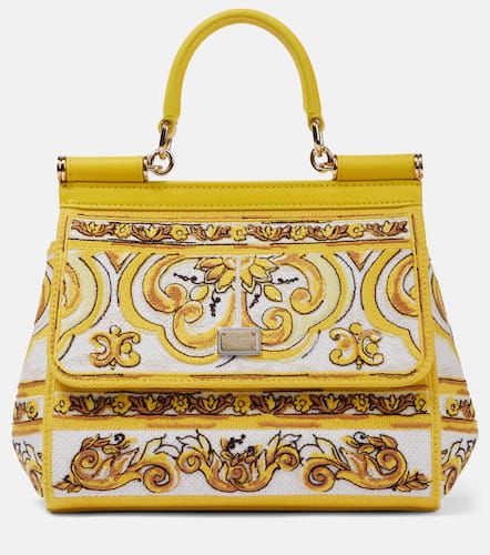 Sicily Majolica Medium canvas shoulder bag - Dolce&Gabbana - Modalova