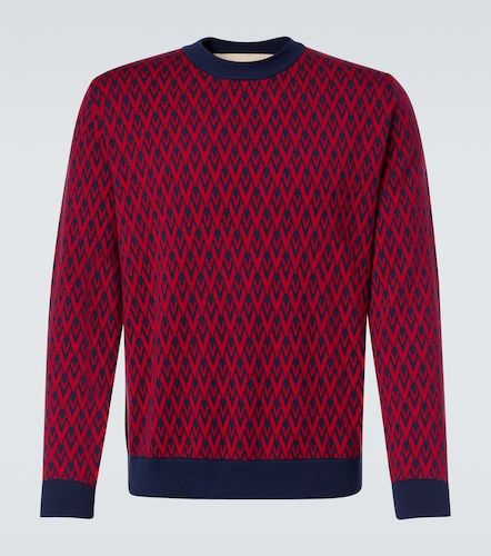 Toute La V virgin wool jacquard sweater - Valentino - Modalova