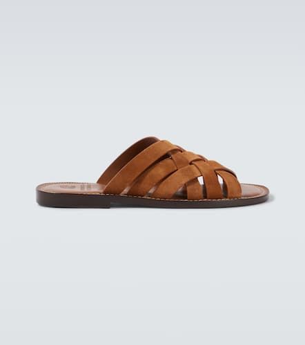 Woven suede sandals - Brunello Cucinelli - Modalova