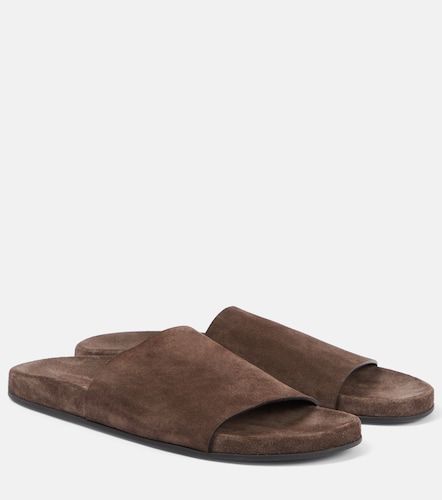 The Row Hugh suede slides - The Row - Modalova