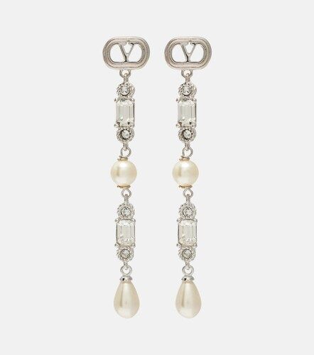 Orecchini pendenti Ovalette VLogo con Swarovski® - Valentino - Modalova