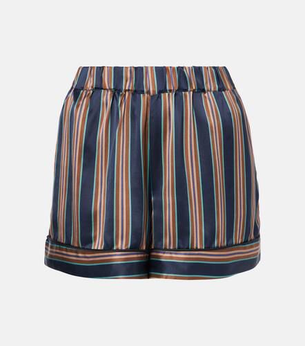 Asceno London striped silk shorts - Asceno - Modalova