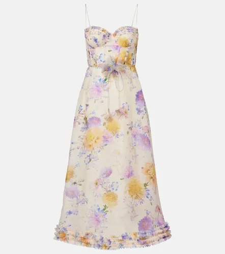 Midikleid Luna aus Leinen und Seide - Zimmermann - Modalova